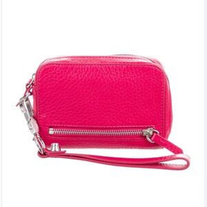ALEXANDER WANG Pink Leather Wristlet